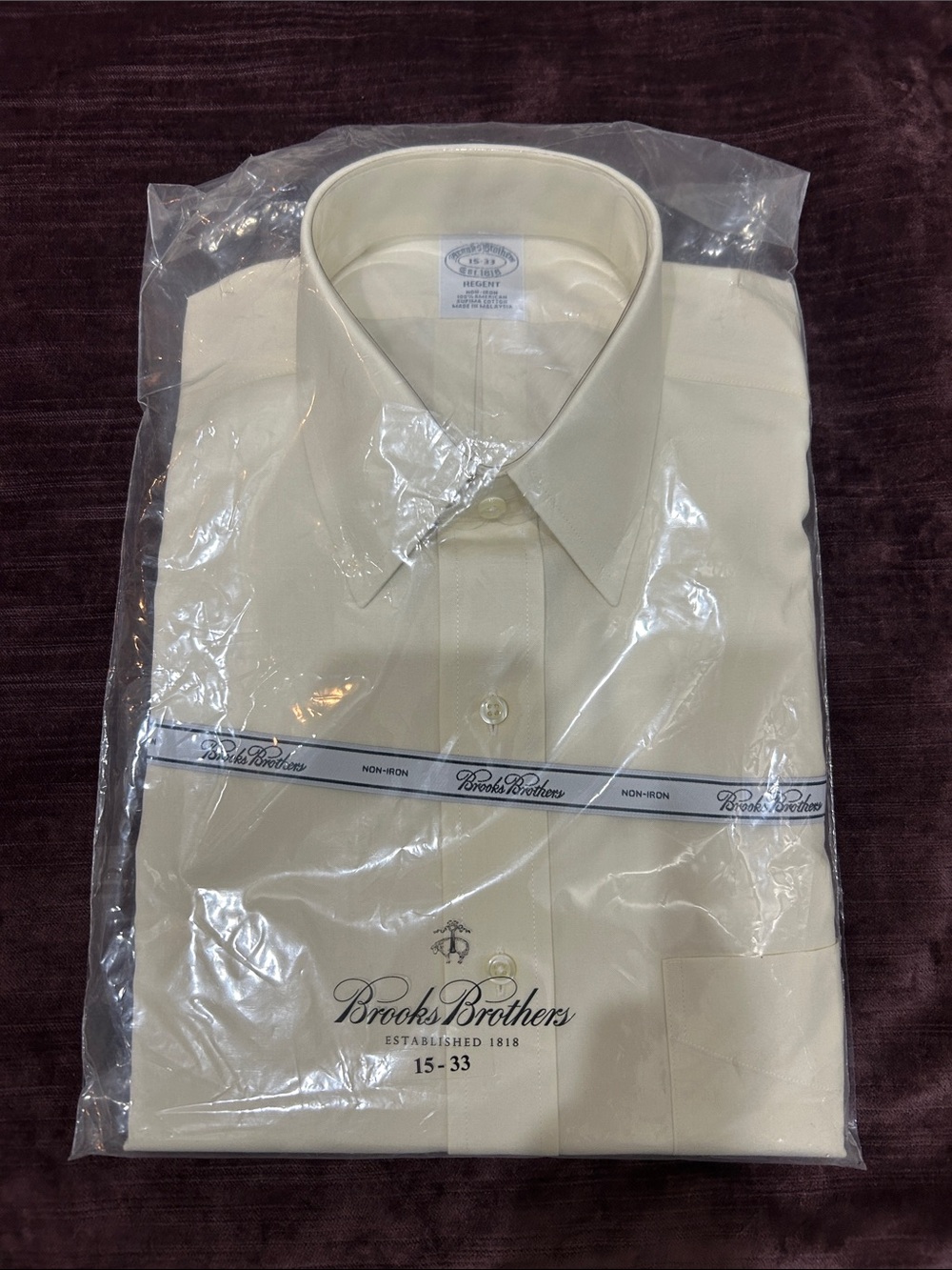 Brooks Brothers Men's Dress Shirt in Cream